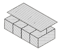 Габион коробчатый 4х1х0,5 - Компания «Кронтэкс»